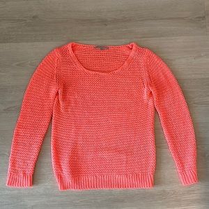 Gap Neon Orange Knit Sweater